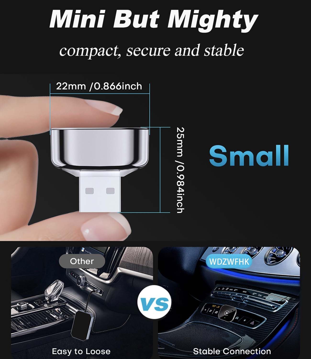 Adaptador CarPlay Sem Fio Compacto — foto 2