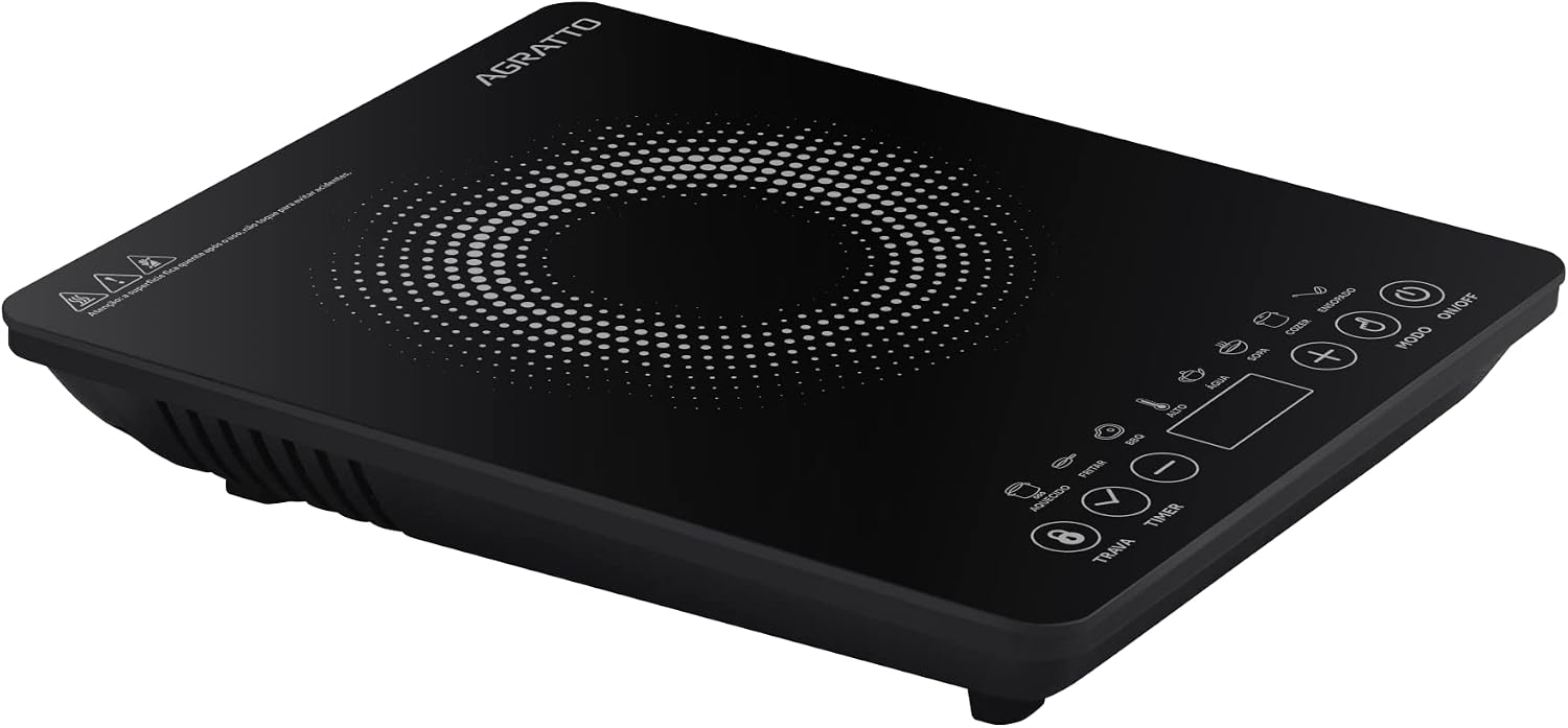 AGRATTO COOKTOP INDUCAO ACKI01I-02 PRETO 1 BOCA 2000W 220V — foto 2