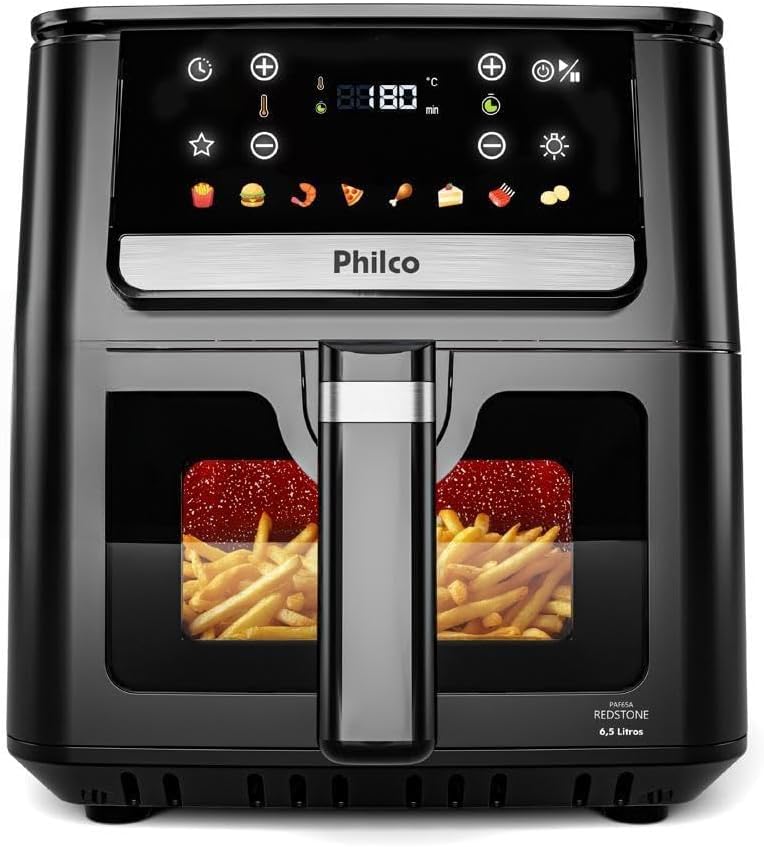 Air Fryer Philco 6,5L Visor Glass 1700W BIVOLT