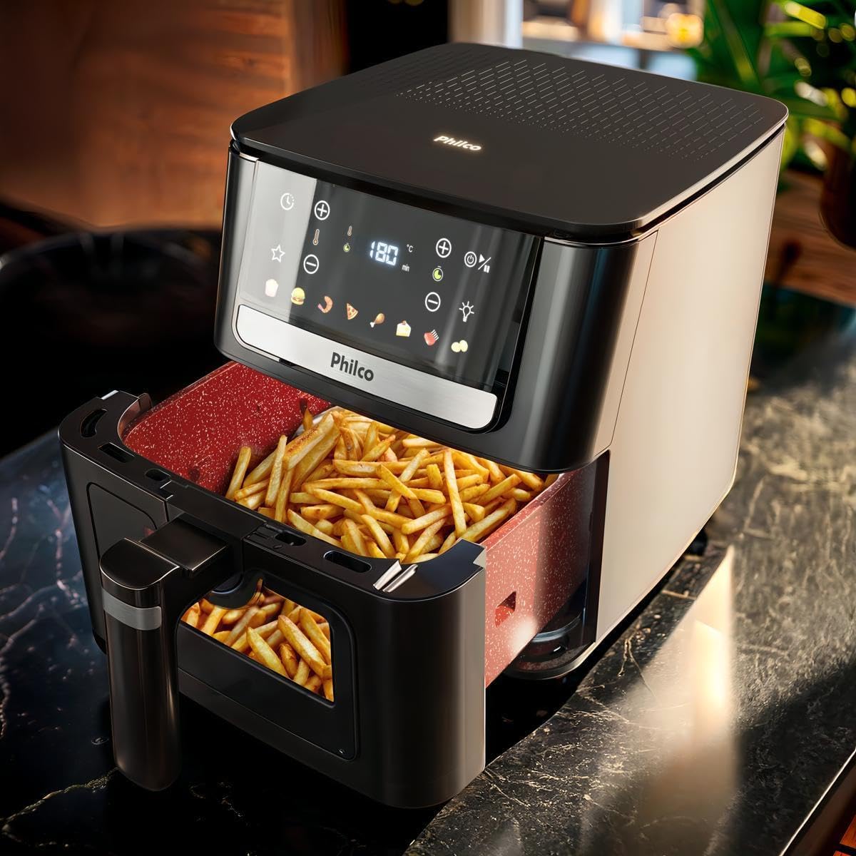 Air Fryer Philco 6,5L Visor Glass 1700W BIVOLT — foto 2