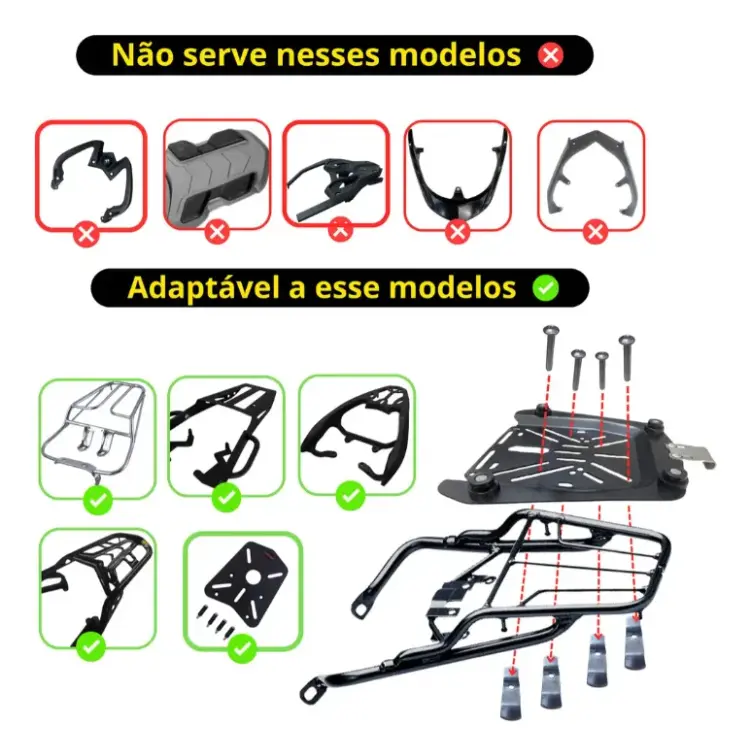 Baú Bauleto 65 Litros Aluminio Base Universal Todas As Motos — foto 4