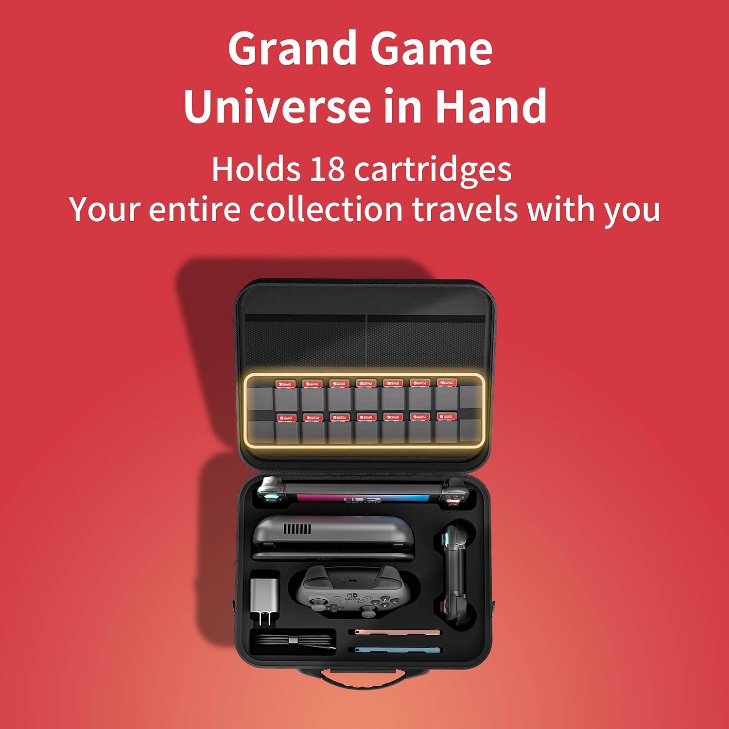 Bolsa De Transporte Para Nintendo Switch 2 Com Alça (Preto) — foto 4