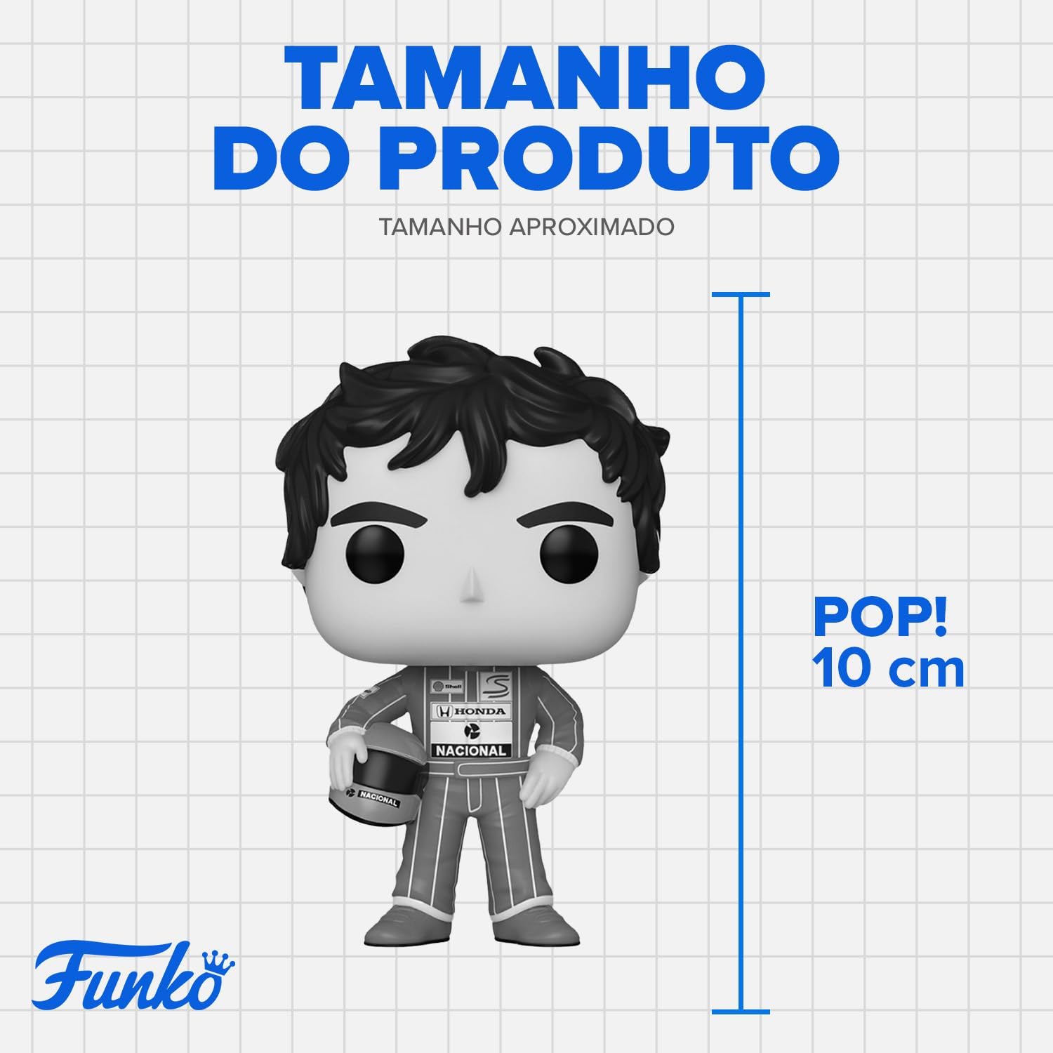 Boneco Colecionável Ayrton Senna Fórmula 1 com Capacete — foto 5