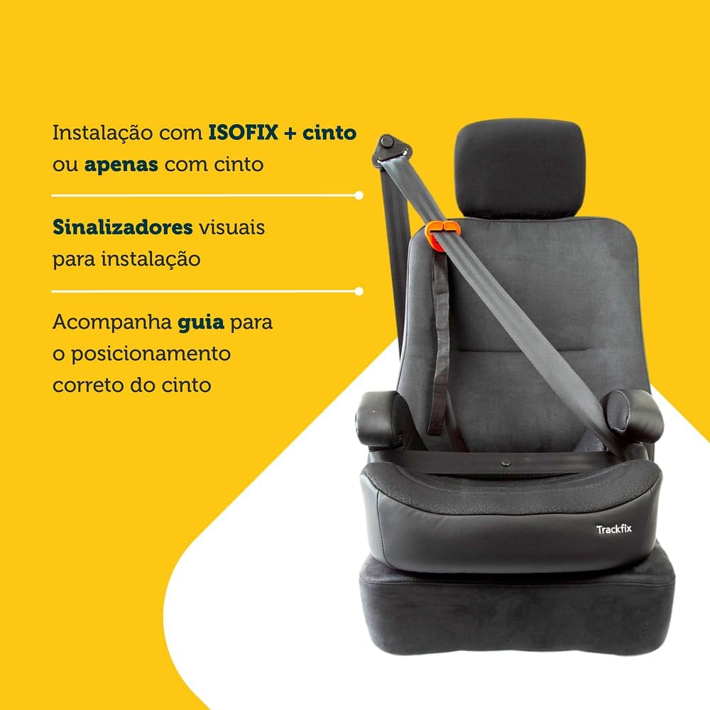 Booster Safety 1st, Trackfix, com Isofix, Black — foto 4