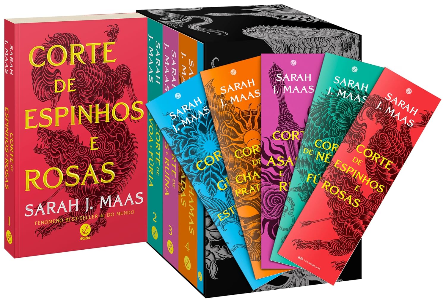Box Corte de Espinhos e Rosas - Sarah J. Maas (Novas Capas com Marcadores)