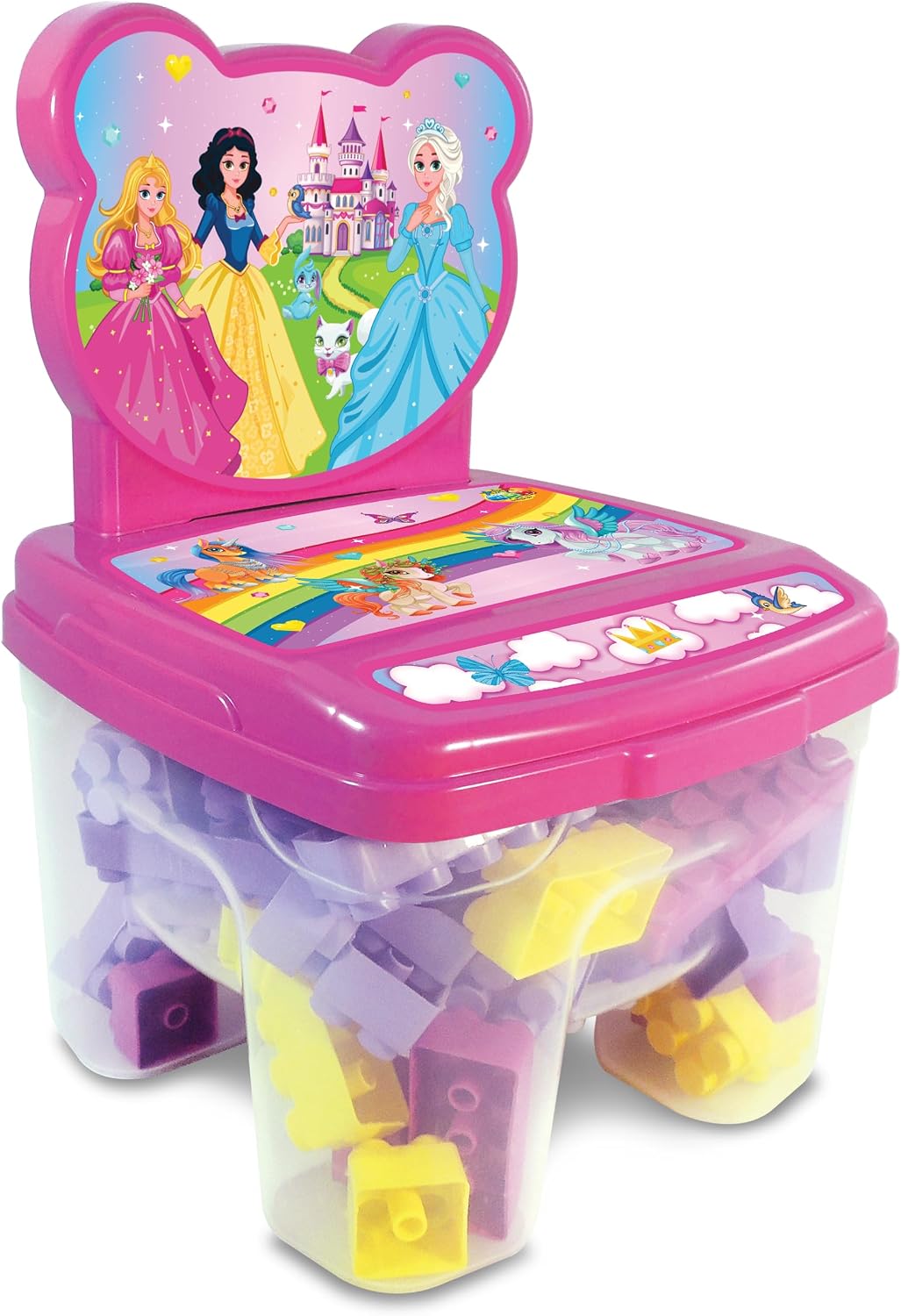 Cadeira Toy Blocos 24 Peças Princesas GGB Plast