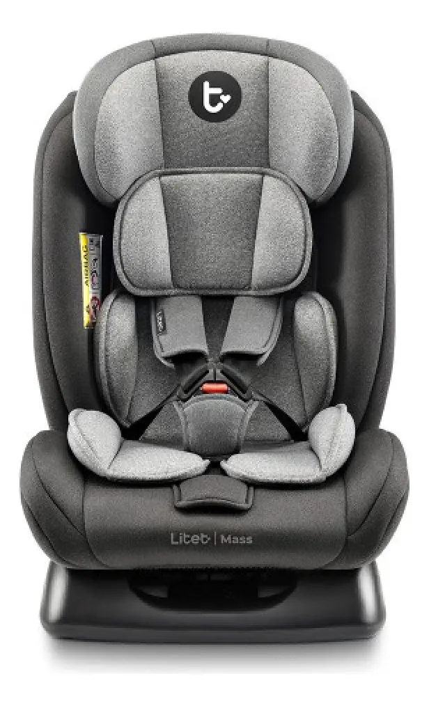Cadeirinha infantil para carro Litet Mass 0-36kg Preta e Cinza - BB458