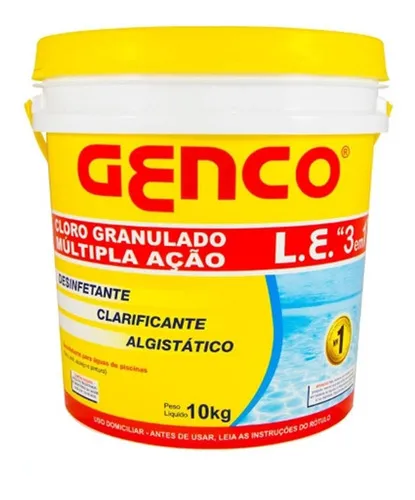 Cloro Genco Multiação 3 Em 1 Granulado 10kg — foto 4