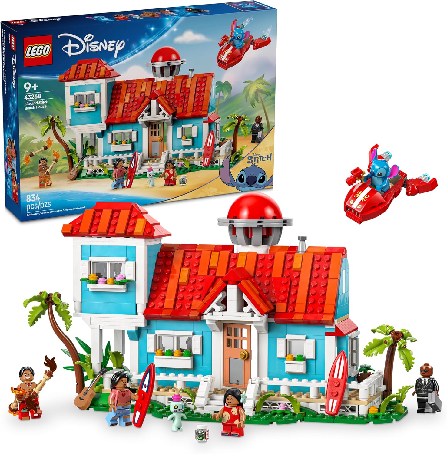 Conjunto de Montar Casa de Praia de Lilo e Stitch