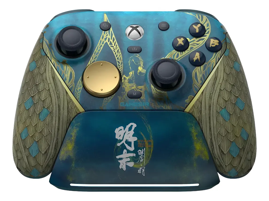 Controle Gamesir G7 Pro Wuchang:fallen Feathers Xbox /pc Misto Azul/ Verde