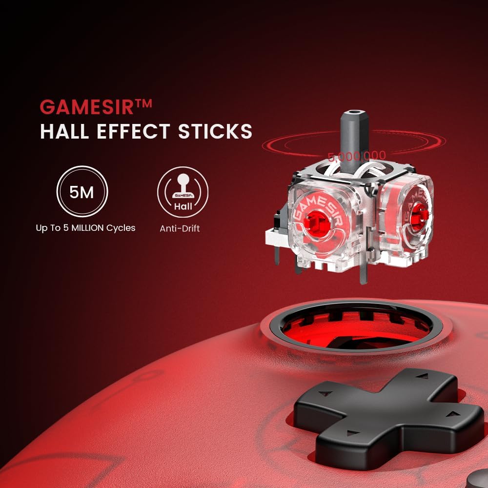 Controle GameSir T7 com Sticks Hall Effect Anti-Drift — foto 3