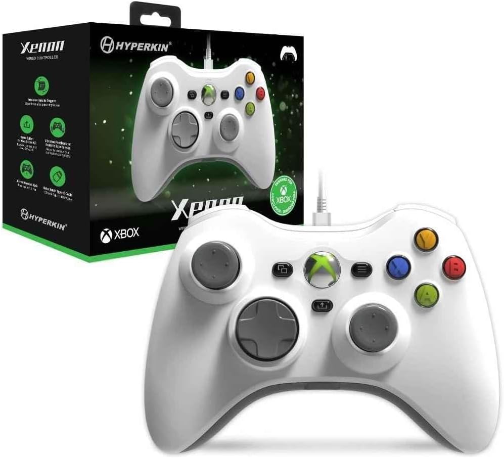 Controle Hyperkin Xenon Branco Réplica Xbox 360 Licenciado — foto 5