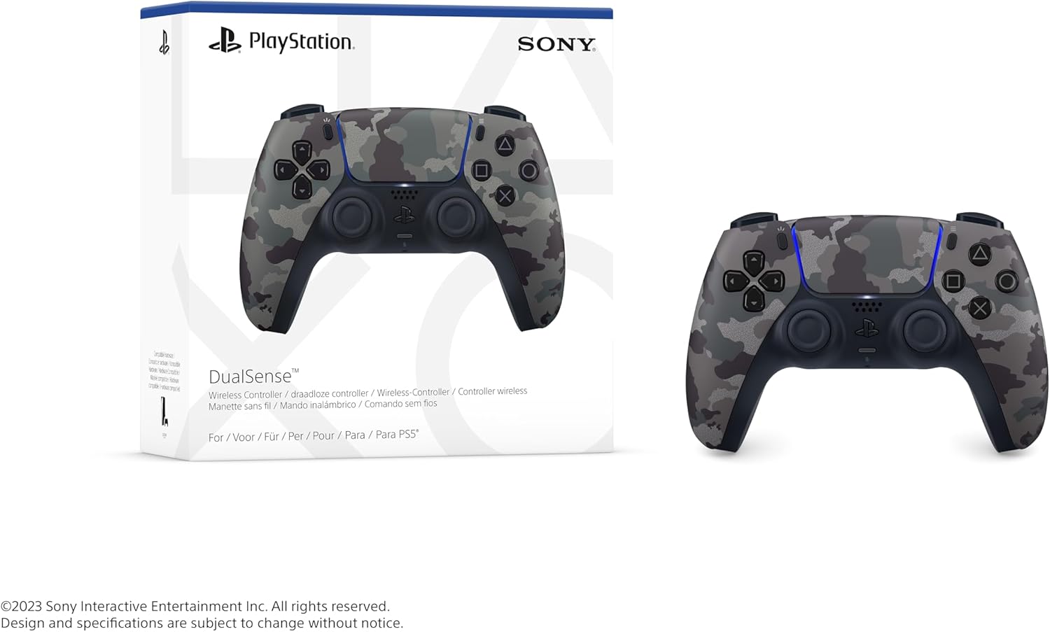 Controle sem fio PlayStation DualSense™ – Gray Camouflage — foto 6