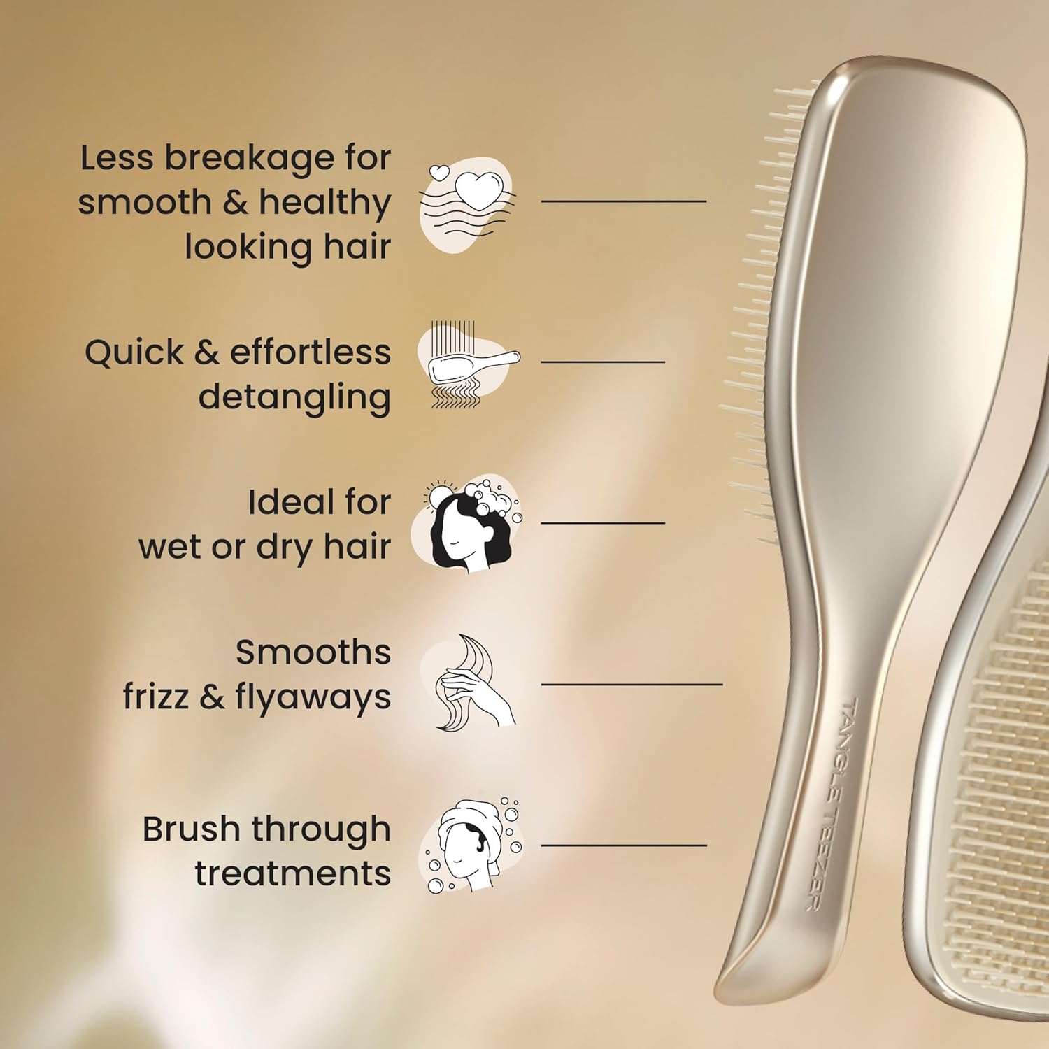 Escova Desembaraçadora Tangle Teezer Neo Gold — foto 6