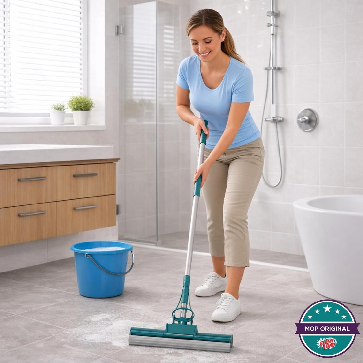 Flash Limp MOP7671 - Mop Limpeza Geral Plus, Verde — foto 2