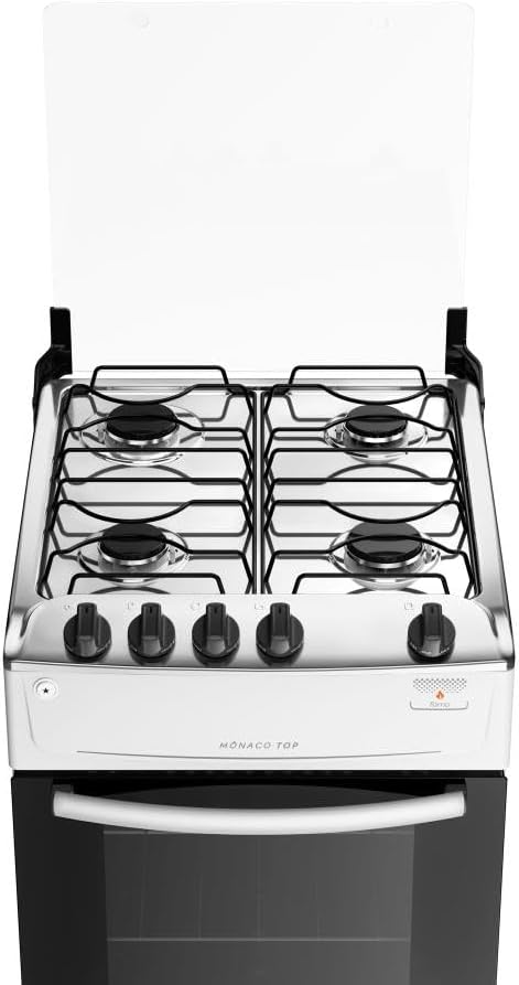Fogão com Acendimento Automático Total, Mesa Inox e Forno 50L — foto 3