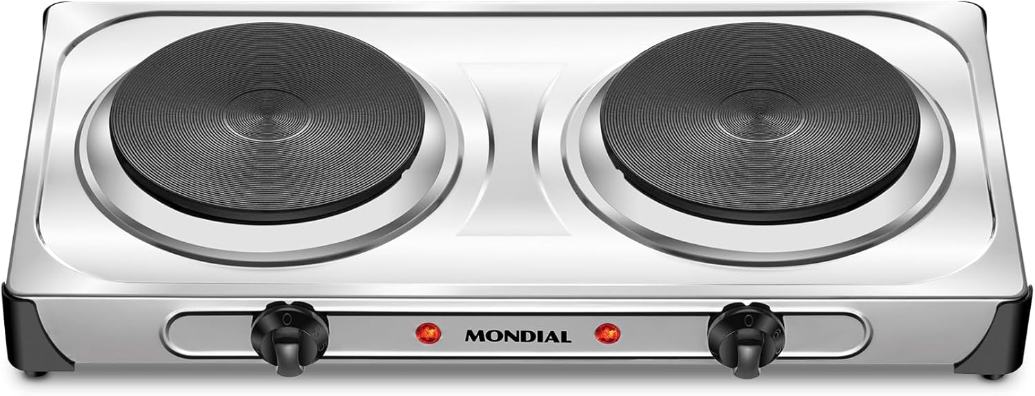 Fogareiro Elétrico Duplo 2000W Portátil