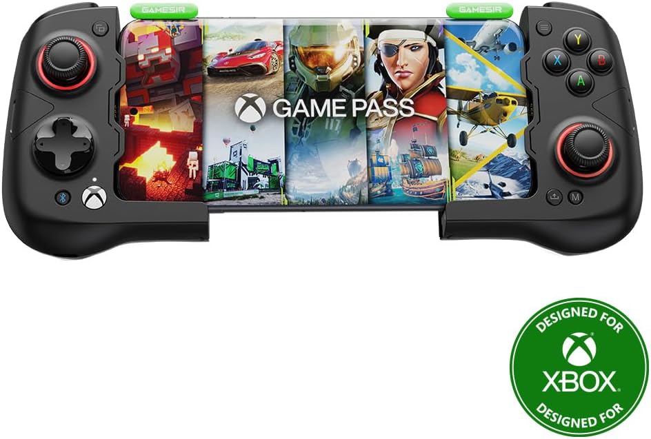 GameSir X4 Aileron Controle Bluetooth Gamer para Android com Hall Effect – Gamepad Sem Drift, Design Dividido Portátil com Estojo, Baixa Latência, Compatível com Fortnite, Minecraft, Diablo 