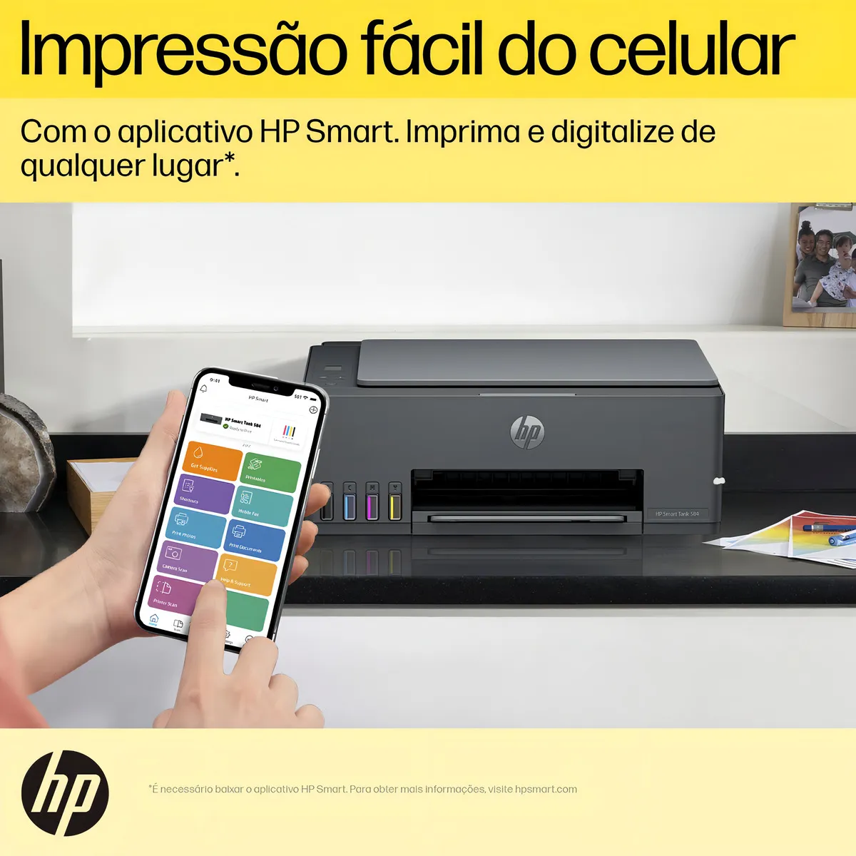 Impressora Multifuncional HP Smart Tank 584 - Preta — foto 4