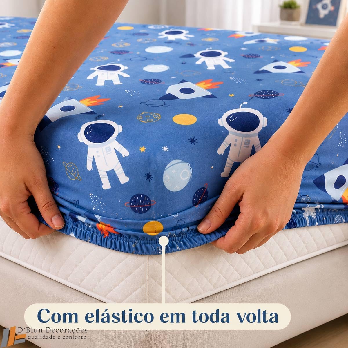 Jogo de Cama Infantil Malha 70% Algodão Estampas Modernas — foto 4