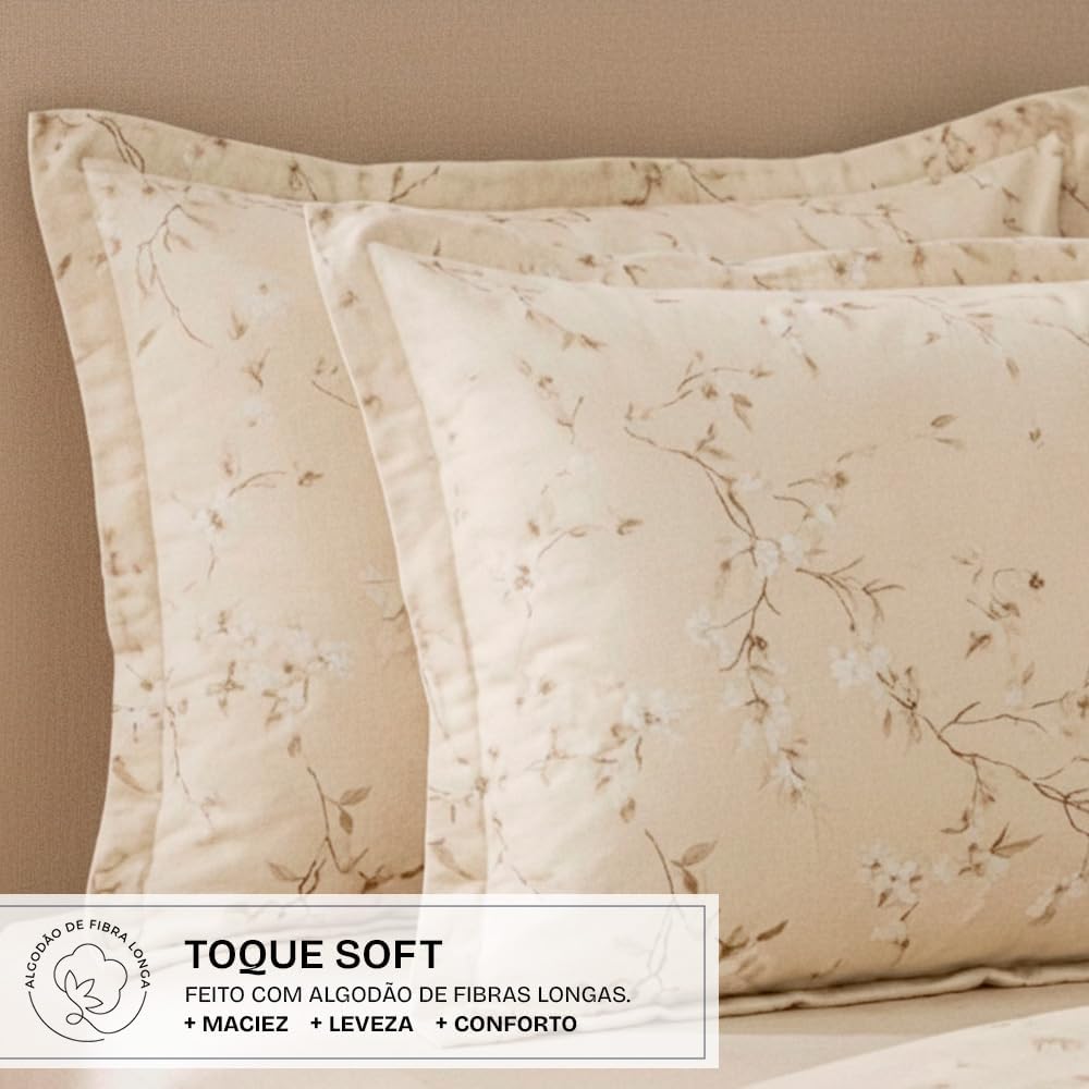 Jogo de Cama Queen Karsten 100% Algodão Penteado Beatriz — foto 5