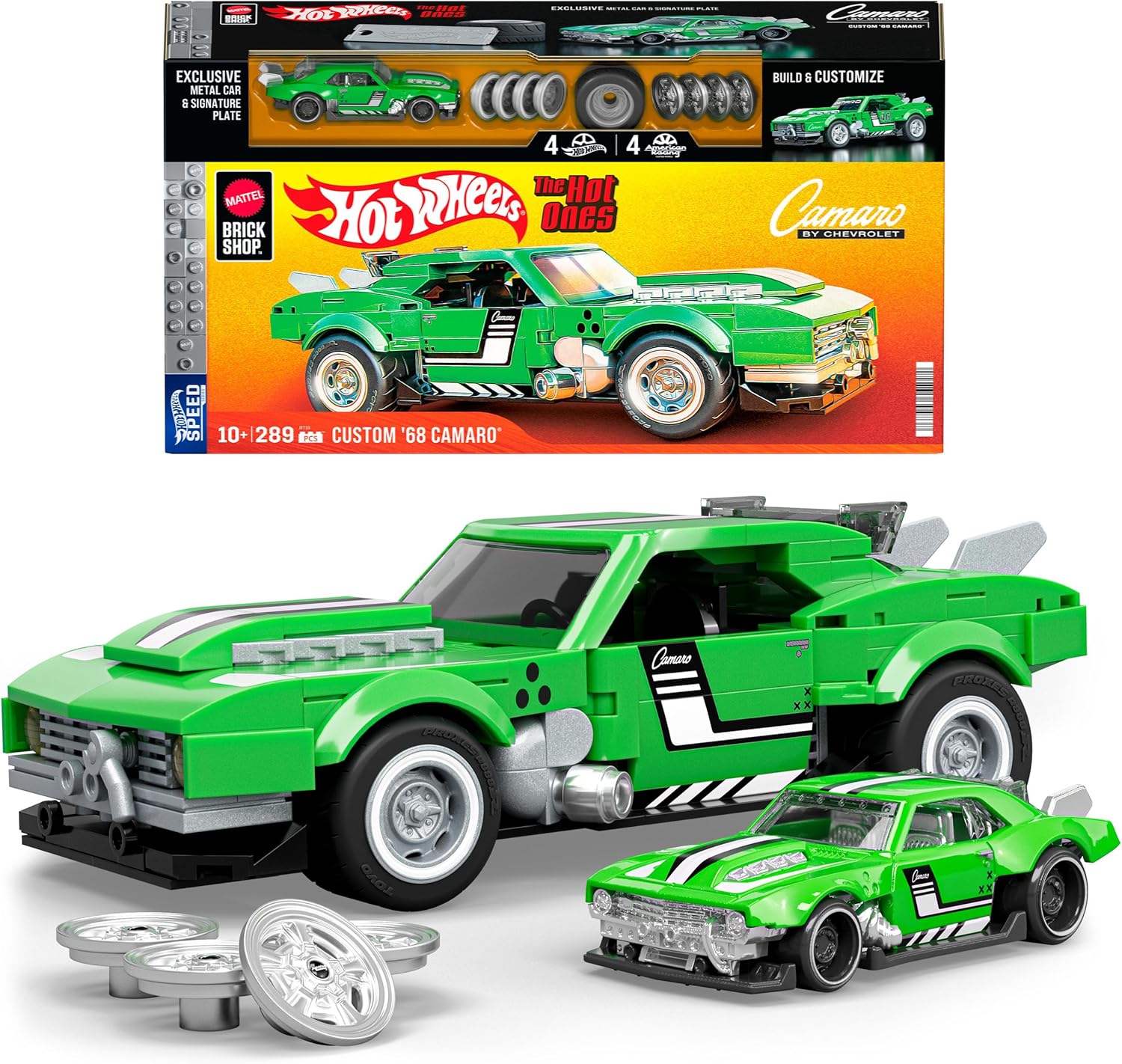 Kit de Montar Camaro Custom 68 Escala 1:32 com Adesivos
