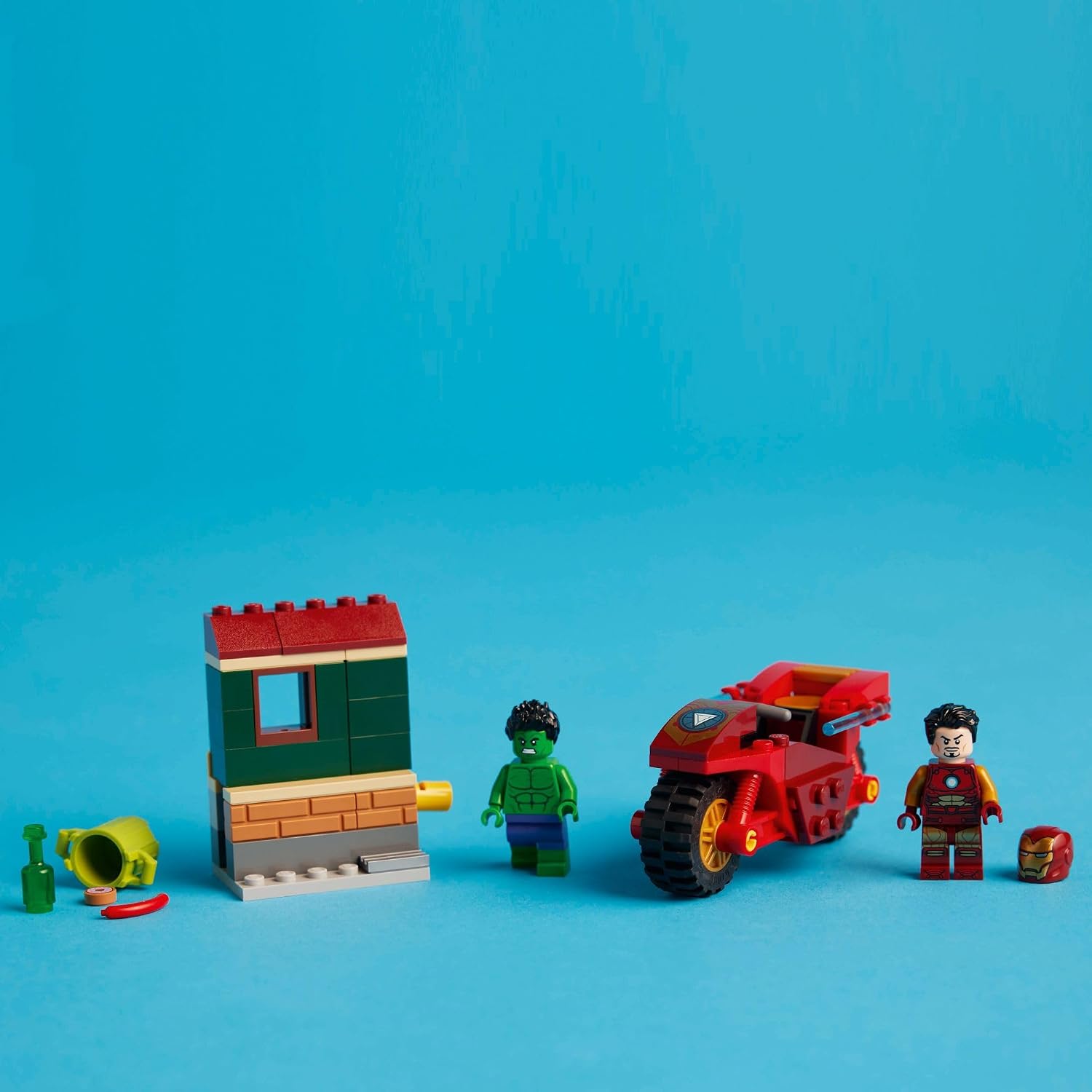 LEGO Marvel Homem de Ferro com Motocicleta e o Hulk — foto 4