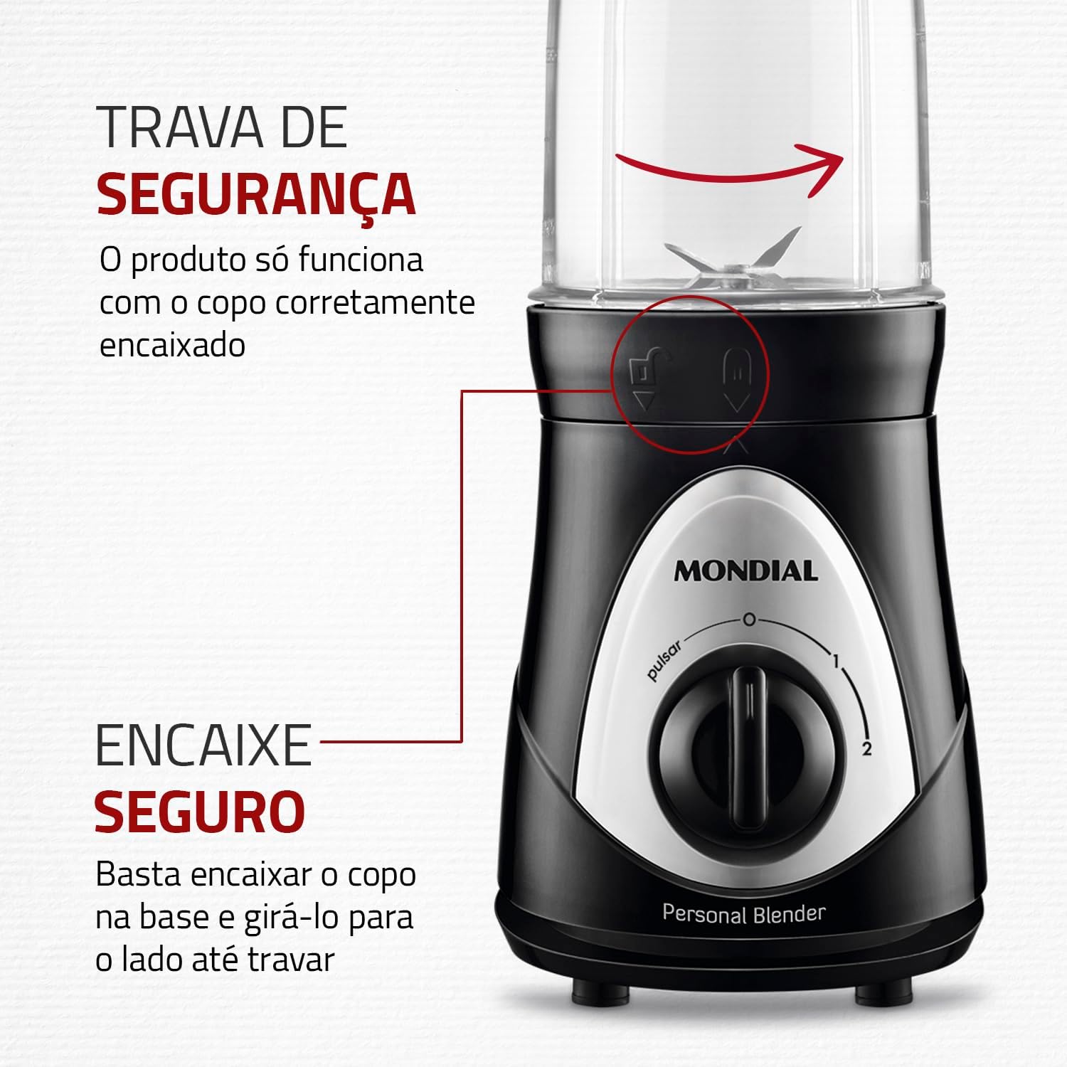 Liquidificador Personal 300W com 2 Copos Squeeze 750ml — foto 4