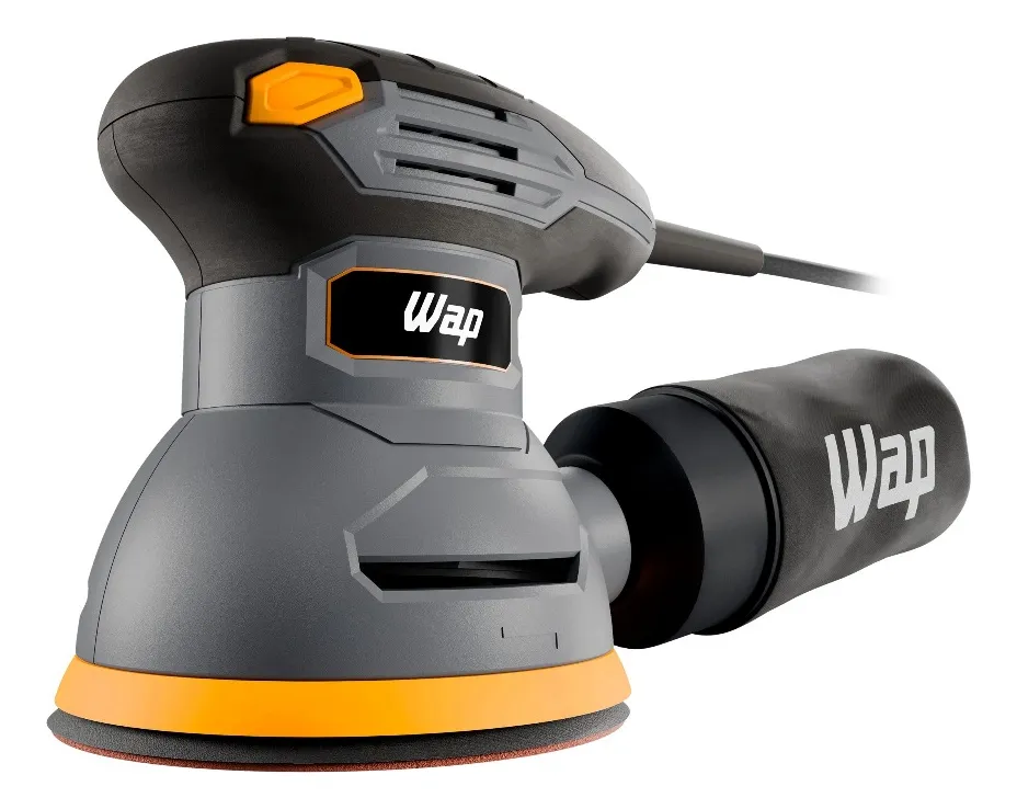 Lixadeira Elétrica Roto Orbital WAP WF LR01 12.000 RPM Encaixe de Lixa em Velcro