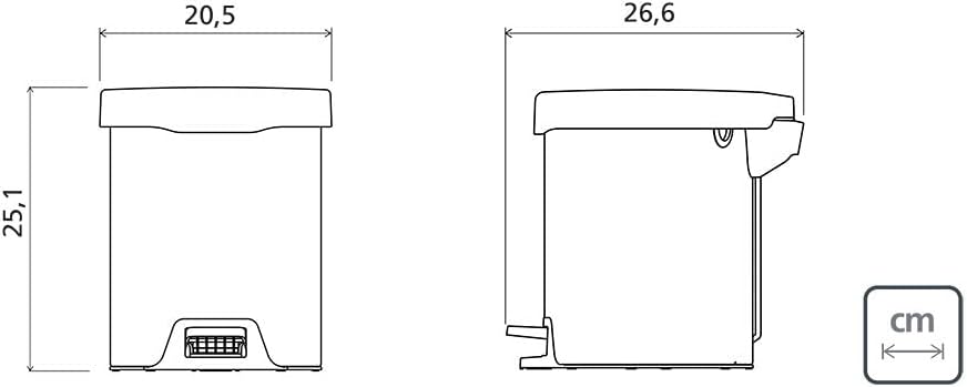 Lixeira com Pedal em Aço Inox AISI 430 — foto 3