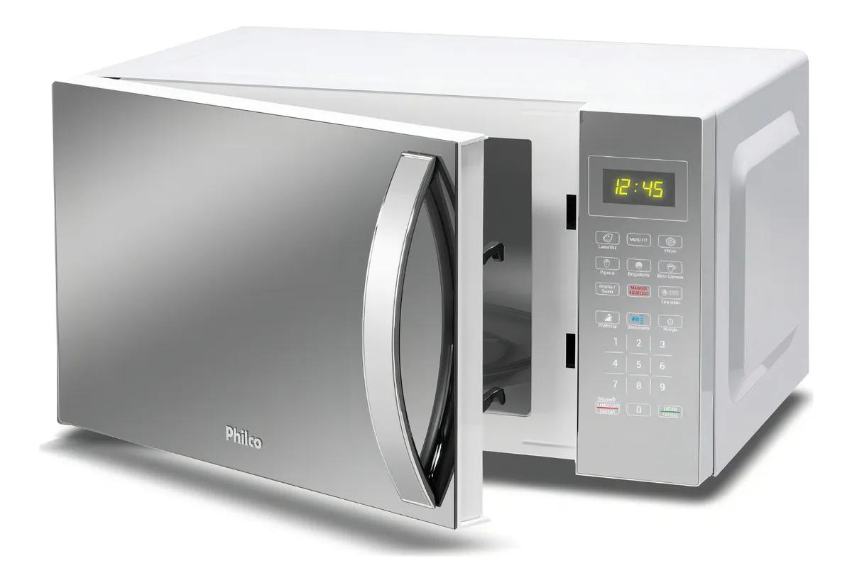 Micro-ondas 33L Philco Espelhado/Branco 1400W 220V PMO38E — foto 2
