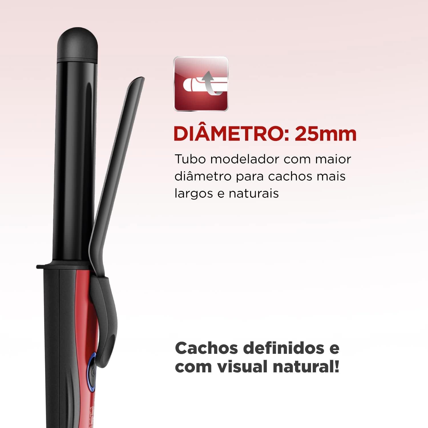 Modelador de Cachos 25mm com Revestimento Cerâmico — foto 3