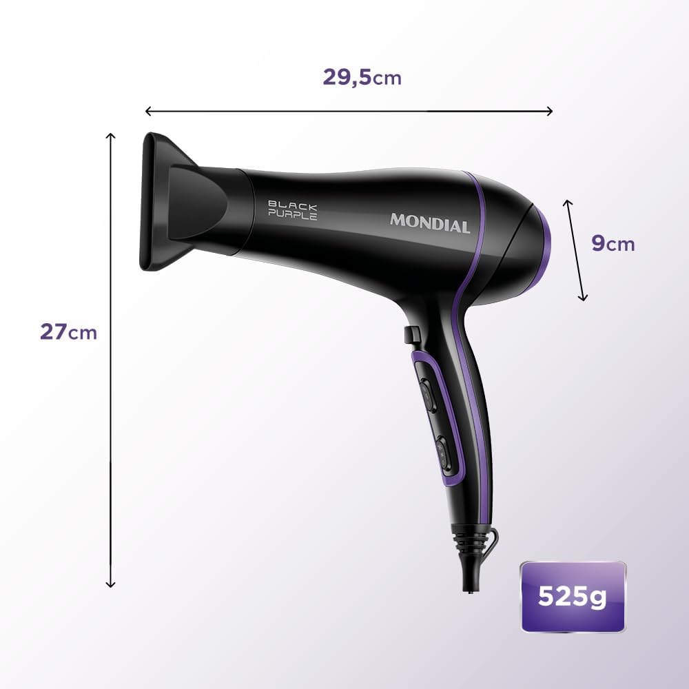 MONDIAL Secador de Cabelos, Preto, 2000W, 220V - SCN-01 — foto 7