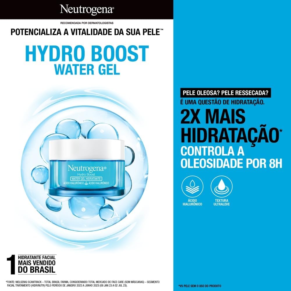 Neutrogena Hidratante Facial Hydro Boost Water Gel, 50g — foto 6