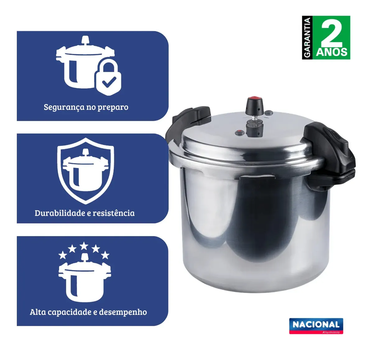 Panela De Pressão Fechamento Externo Profissional 20L Nacional — foto 4