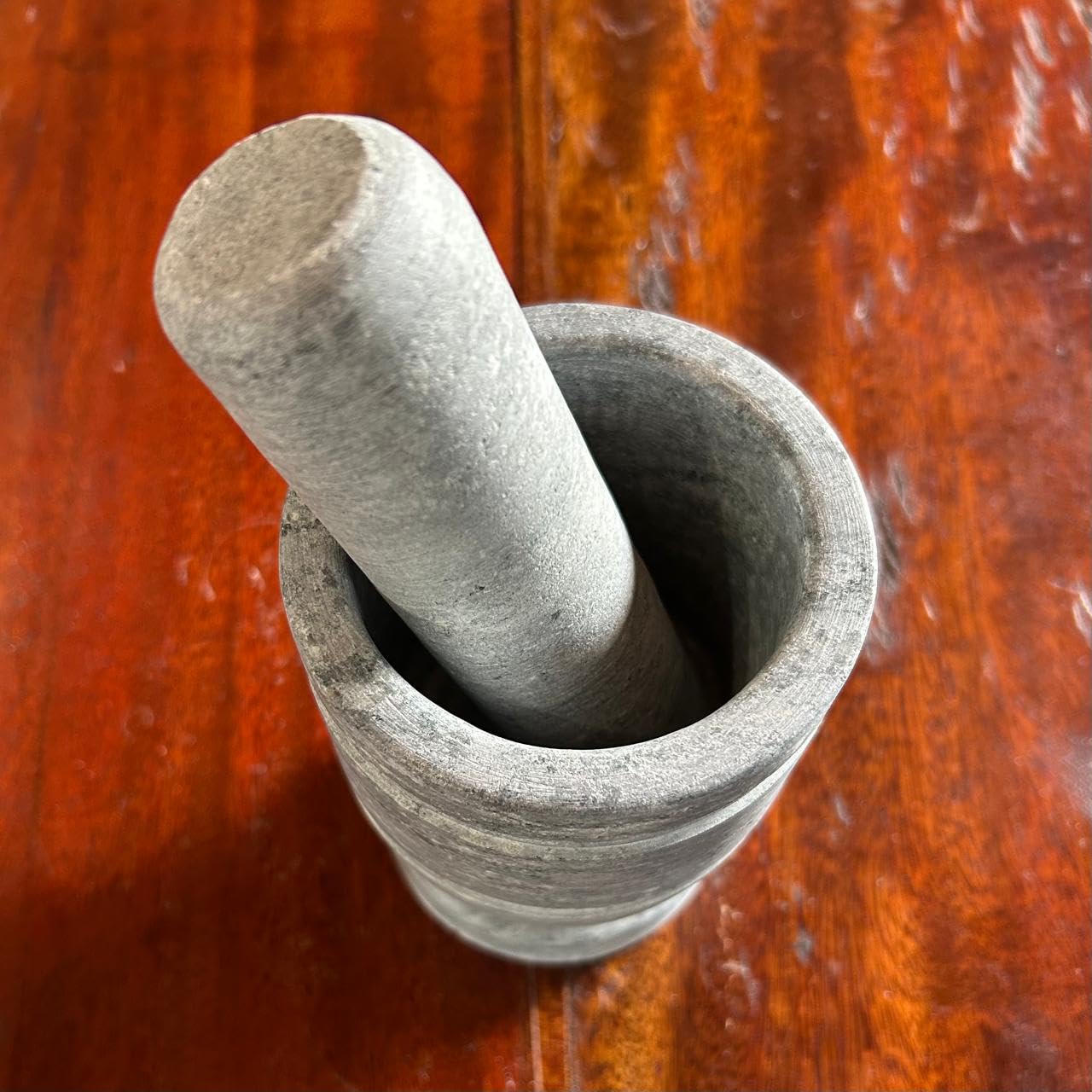 Pilão De Pedra Sabão Resistente Grande — foto 5
