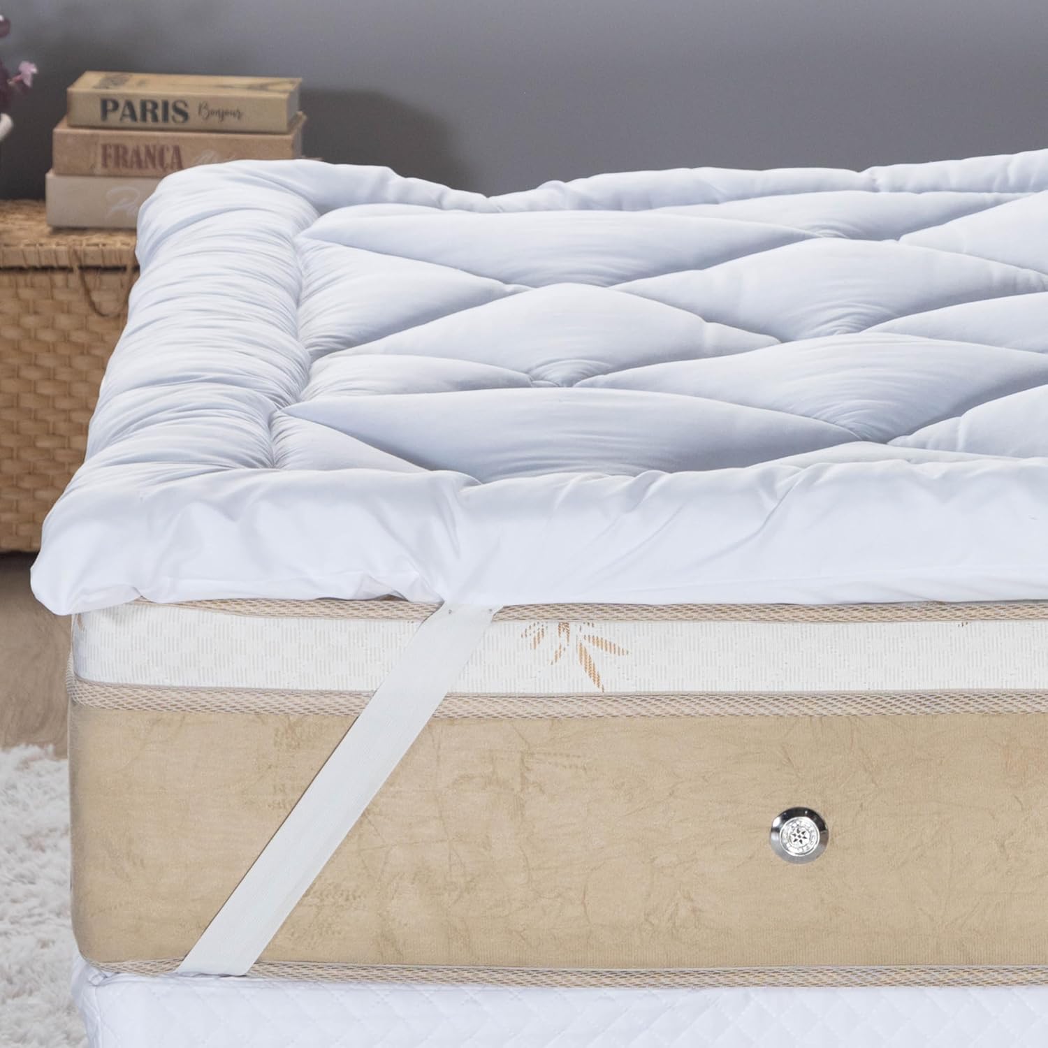 Pillow Top 400 fios toque de plumas