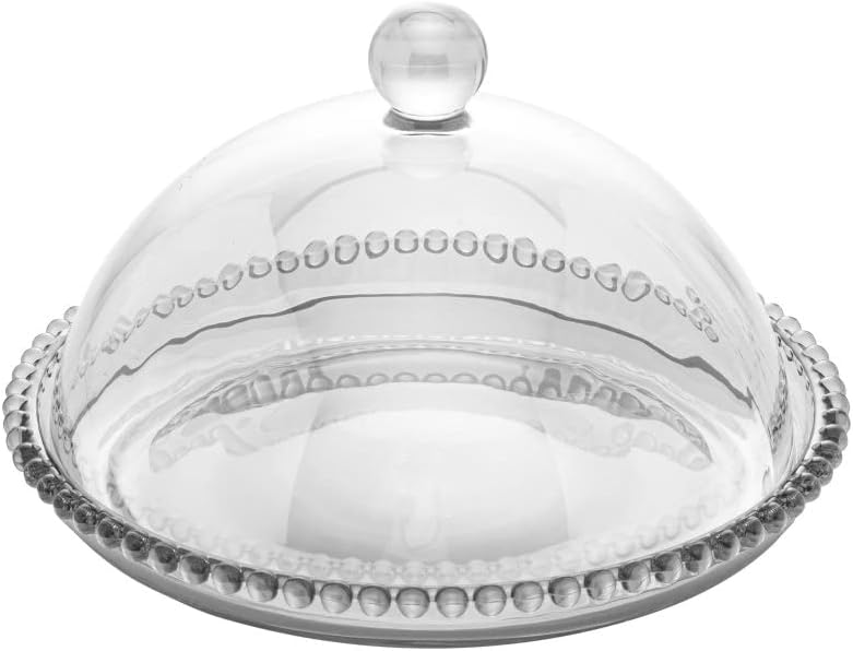 Queijeira Pearl Transparente com Design Sofisticado
