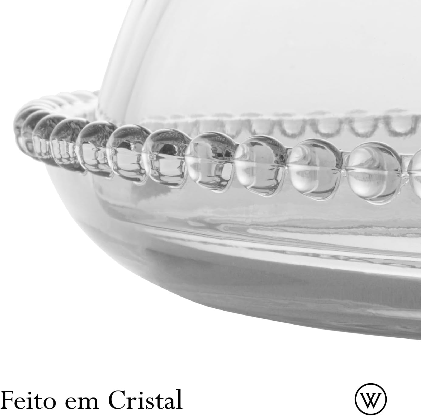 Queijeira Pearl Transparente com Design Sofisticado — foto 2