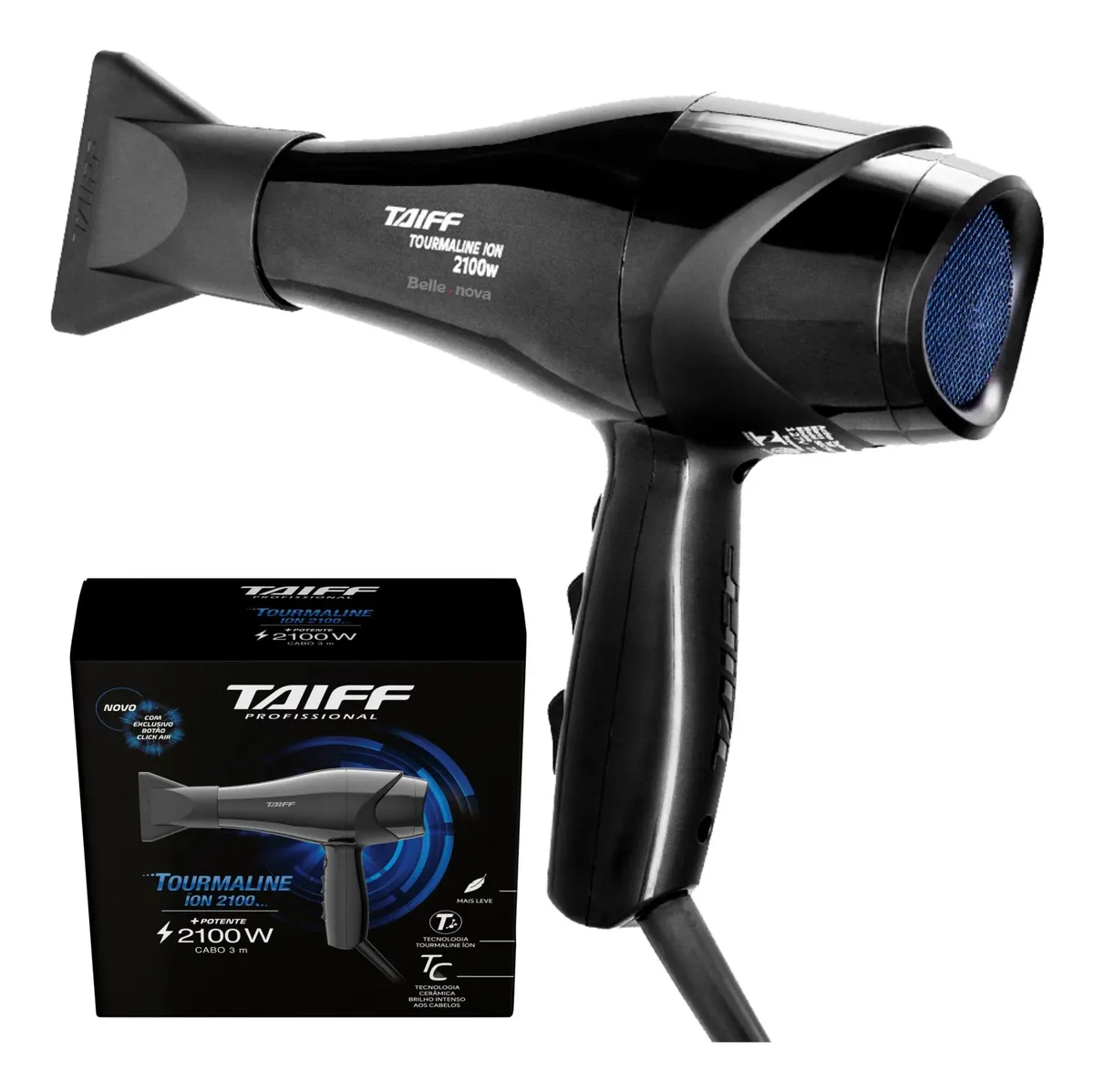 Secador De Cabelo Taiff New Tourmaline Profissional 2100w