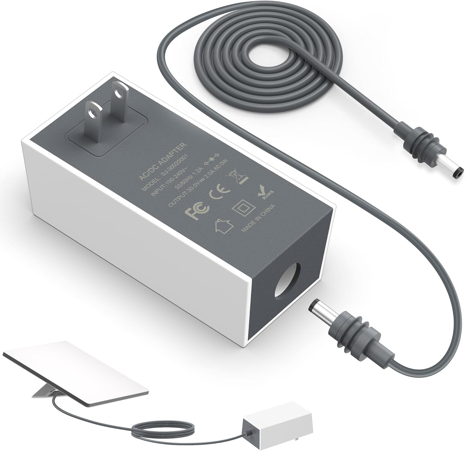 Starlink Mini adaptador de fonte de alimentação 30V 2A 110V-240V AC para DC Chager adaptador para Starlink MINI 12V tomada de parede 60W carregador rápido à prova d'água, compatível com 