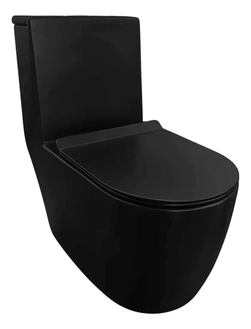 Vaso Sanitario Monobloco Caixa Acoplada Budapeste Preto