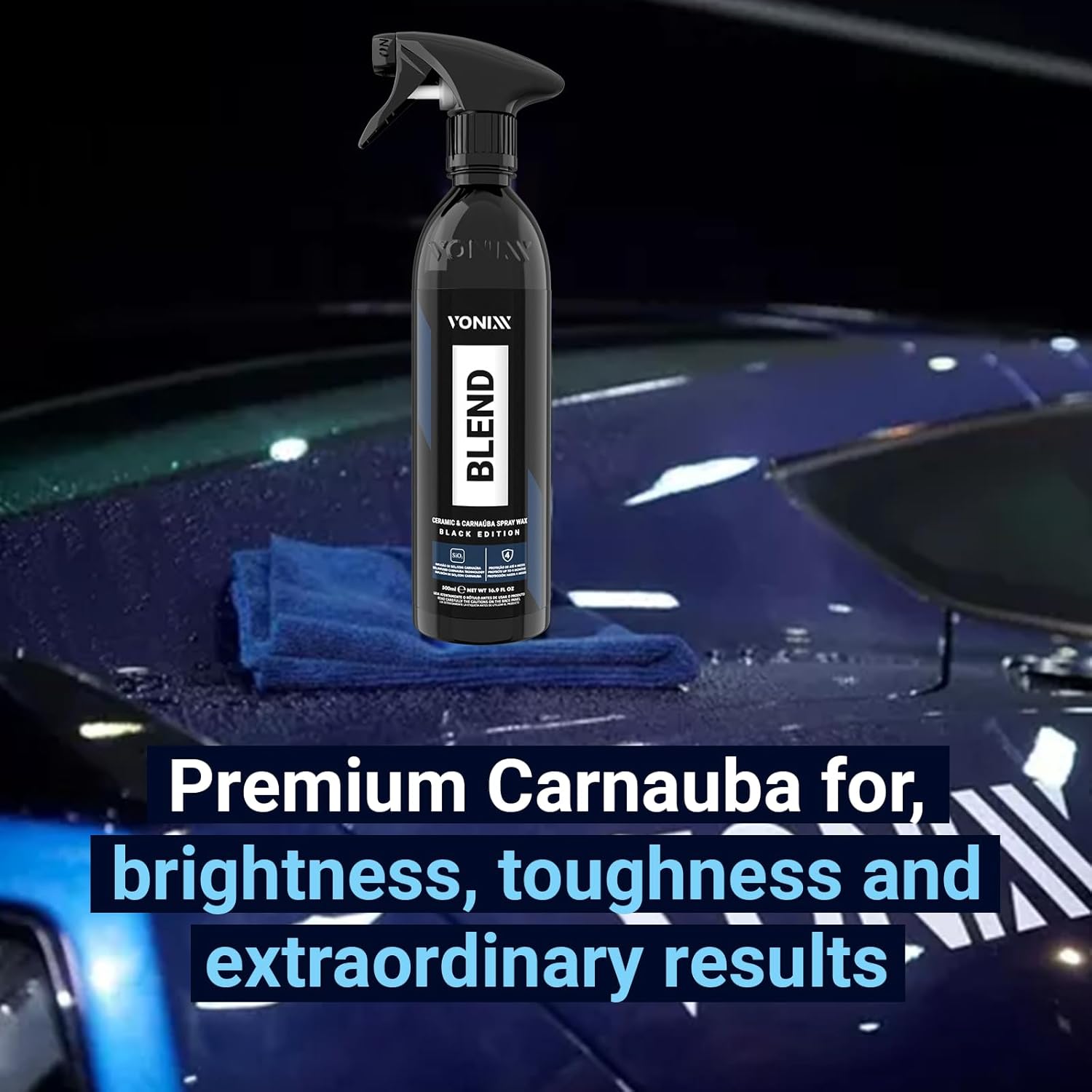 Vonix Blend Ceramic &amp; Carnaúba Spray Wax Black Edition — foto 5